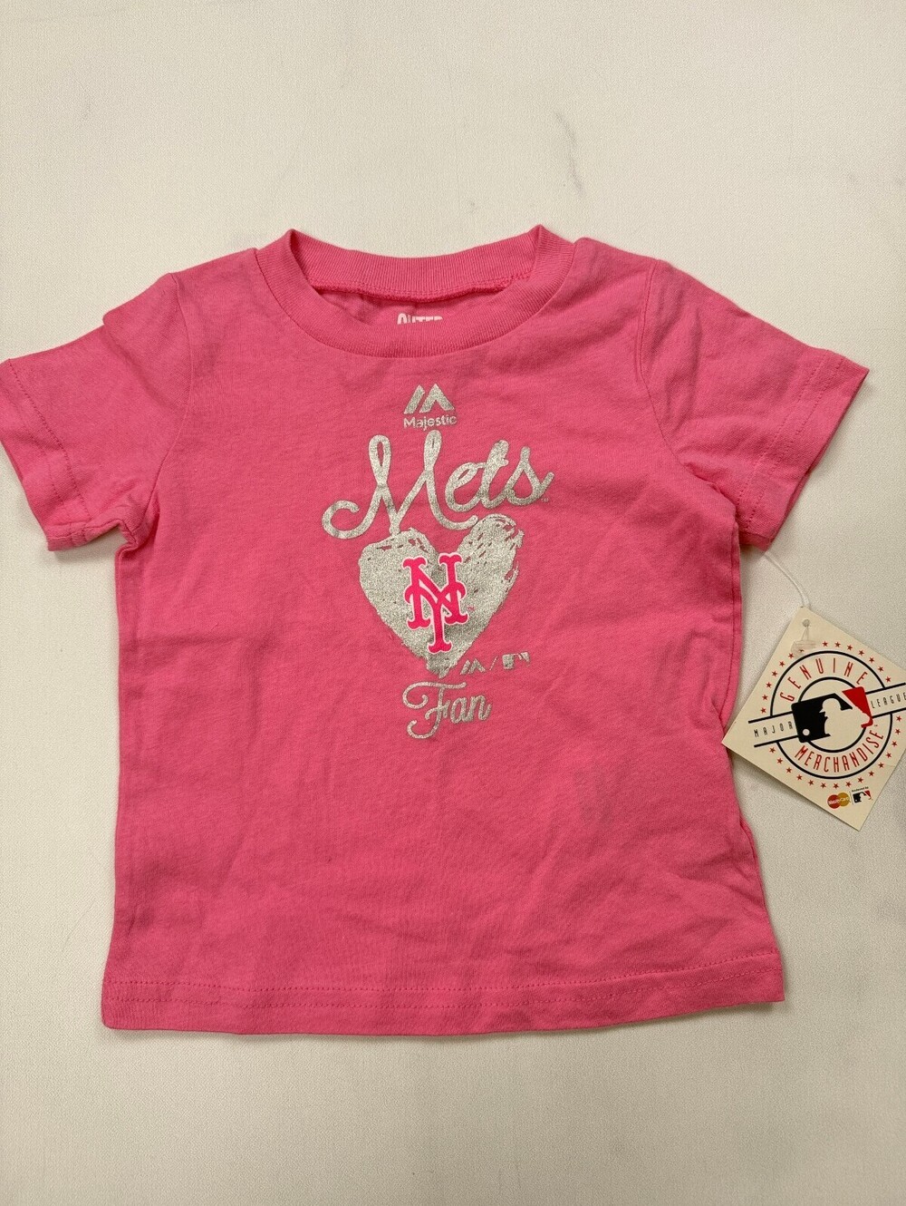 Outer Stuff New York Mets Graphic Tee Pink 2010s Printed - Girls 12M
